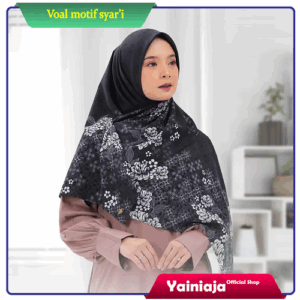 Hijab Segi Empat Motif Syar'i Premium