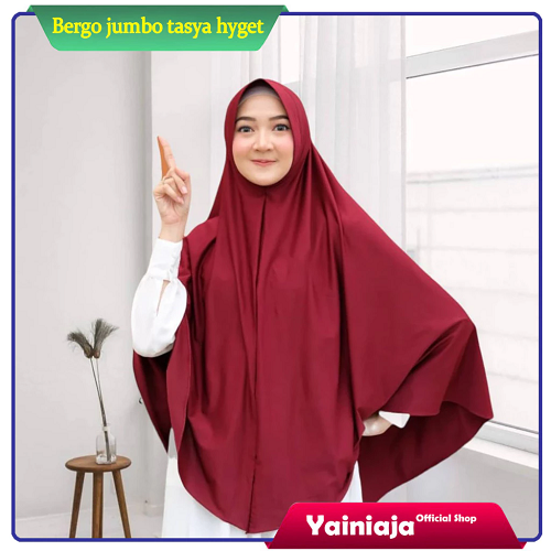 Jilbab Instan Bergo Jumbo - Hijab Instan Syar'i