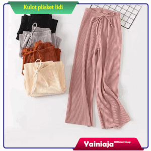 Kulot Plisket Lidi Hyget Panjang Wanita