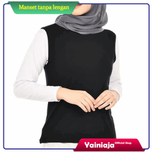 Manset Tanpa Lengan Lekbong Rayon Premium Lembut Katun Manset Atasan Korea Muslim Tanpa Lengan