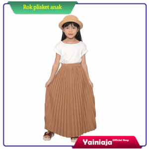 Rok Plisket Anak Usia 5-8 Tahun Bahan Hyget Nyaman